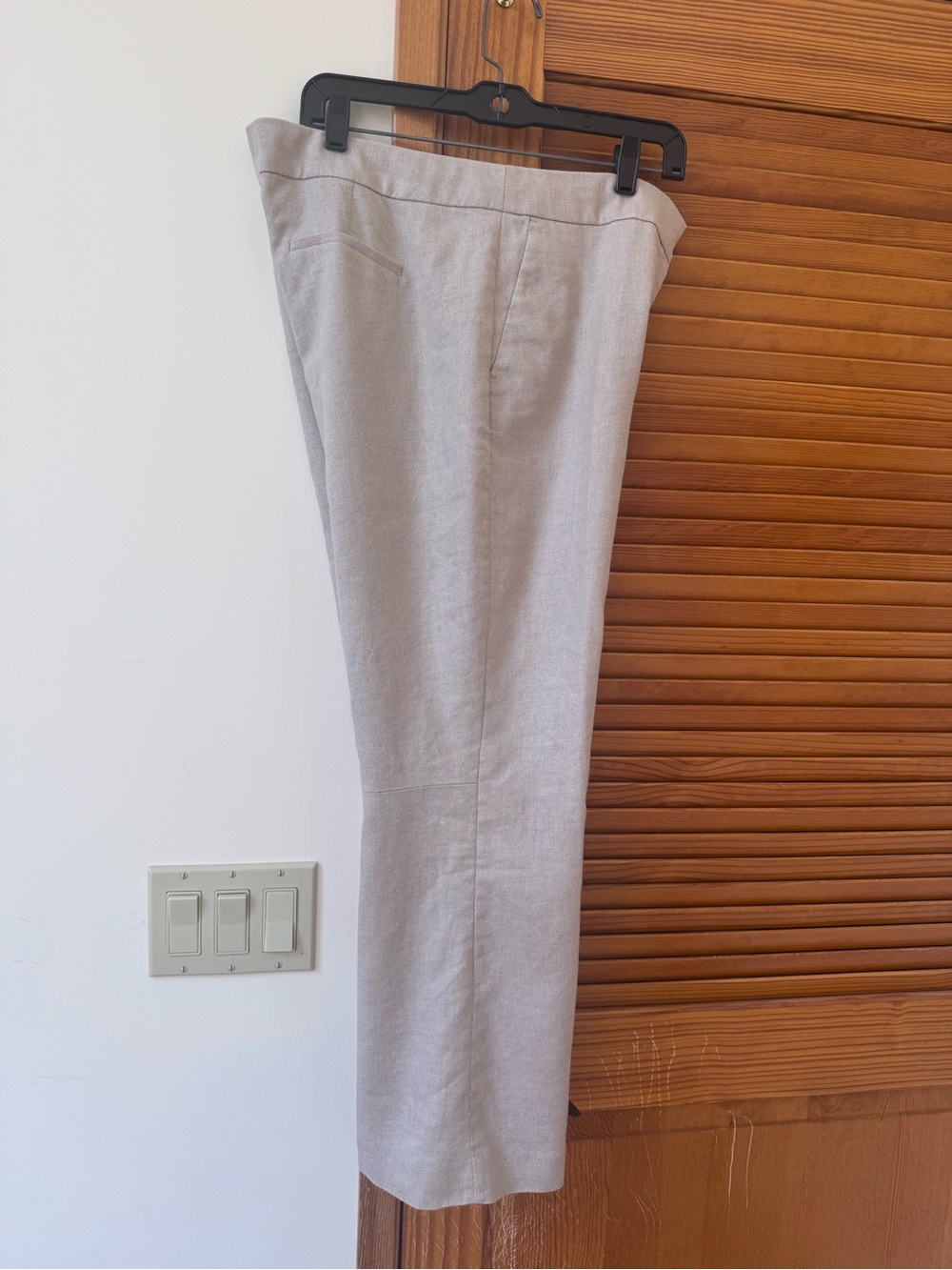J. Crew Hayden linen blend taupe cropped pants